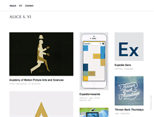 Tablet Screenshot of aliceyi.com